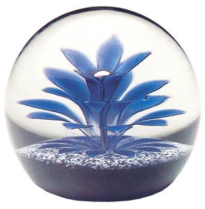 Blue Floral Fountain © 1985 Caithness Glass